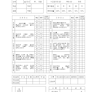 인사고과표 인사고과표